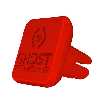 Univerzální magnetický držák do ventilace CELLY GHOSTVENT pro mobilní telefony, červený