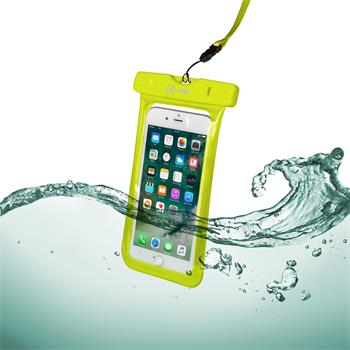 Univerzální voděodolné pouzdro CELLY Splash Bag pro telefony 6,2", žluté