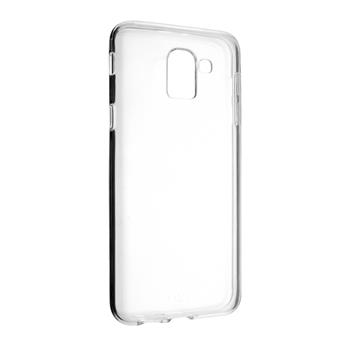 Ultratenké TPU gélové puzdro FIXED Skin pre Samsung Galaxy J6 (2018), 0,6 mm, číre