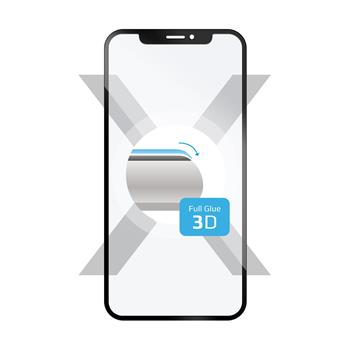 Ochranné tvrzené sklo FIXED 3D Full-Cover pro Samsung Galaxy Galaxy A6+, s lepením přes celý displej, černé
