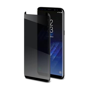 Ochranné tvrzené sklo CELLY Privacy 3D pro Samsung Galaxy S8 (sklo do hran displeje), ztmavovací efekt, černé