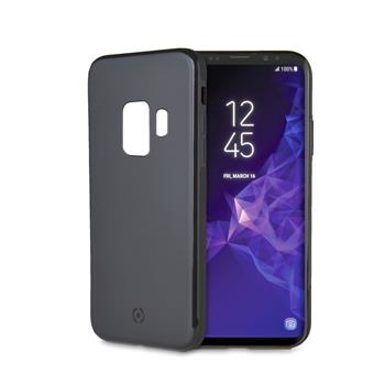 Back Magnetic TPU Cover CELLY GHOSTSKIN for Samsung Galaxy S9, compatible with GHOST holders, black