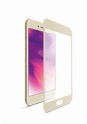 Ochranné tvrzené sklo FIXED pro Samsung Galaxy A3 (2017), přes celý displej, zlaté, 0.33 mm