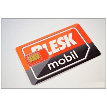 Predplatená SIM karta Blesk Mobil s kreditom 150 Kč, volanie 2,50 za minútu, zadarmo neobmedzený prístup na blesk.