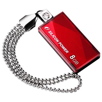 USB flash disk Silicon Power Drive Touch 810, 8GB, USB 2.0, červený