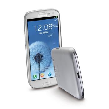 Ultratenký zadní kryt CellularLine 035 pro Samsung Galaxy S III/ S3 Neo, šedý + fólie