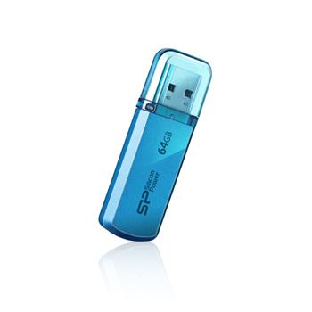 USB flash disk Silicon Power Helios 101, 64GB, USB 2.0, modrý