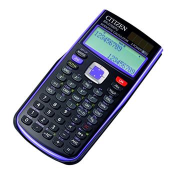 Vědecká kalkulačka CITIZEN SR-270XPU, 251 funkcí, černo-fialová