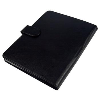 TABCASE Case for 8"tablet with a desktop stand, PU leather, black