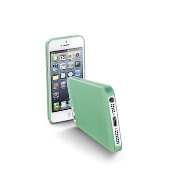 Ultratenký zadní kryt CellularLine 035 pro Apple iPhone 5/5S/SE, zelený + fólie