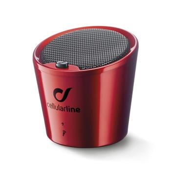 Bluetooth reproduktor CellularLine Scrabble s integrovaným mikrofonem, A2DP, handsfree, červený