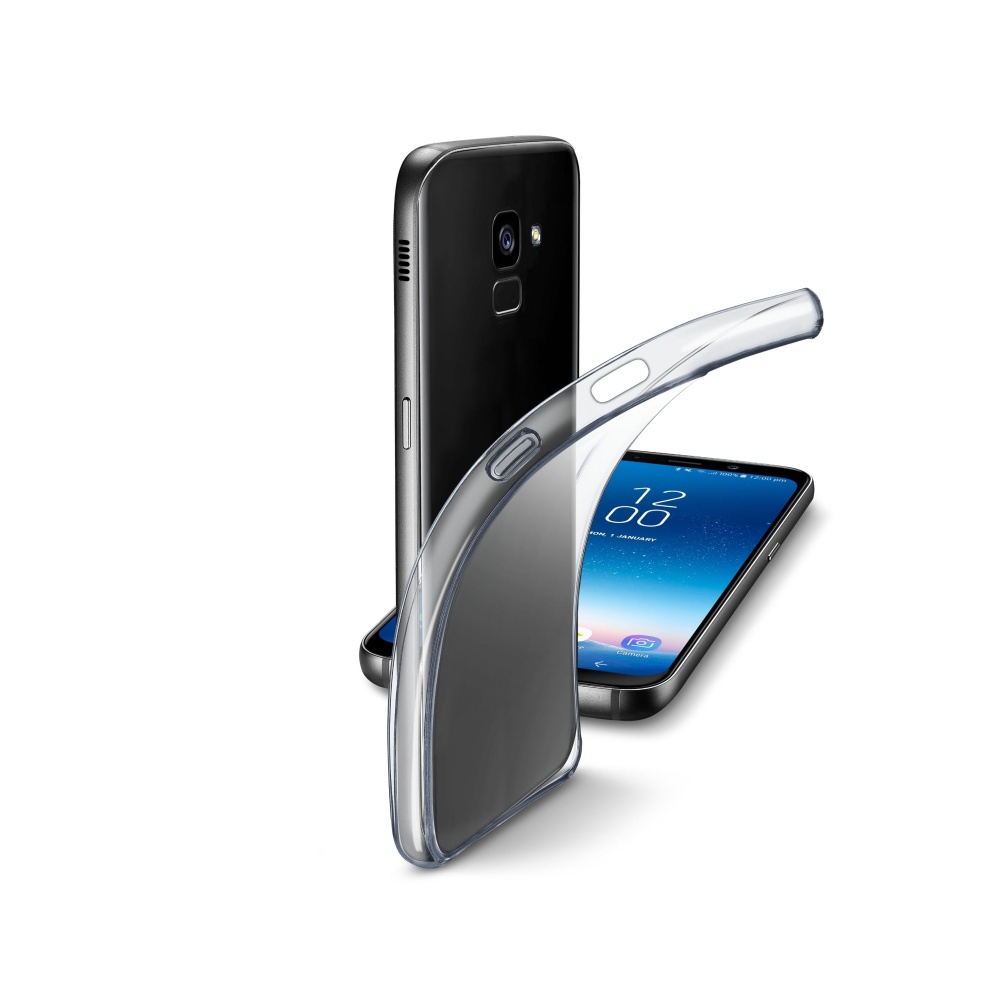 Extratenký zadní kryt CellularLine Fine pro Samsung Galaxy A8 (2018), bezbarvý