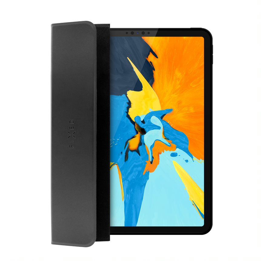 Pouzdro FIXED Padcover pro Apple iPad 10,2" (2019) se stojánkem, podpora Sleep and Wake, temné šedé