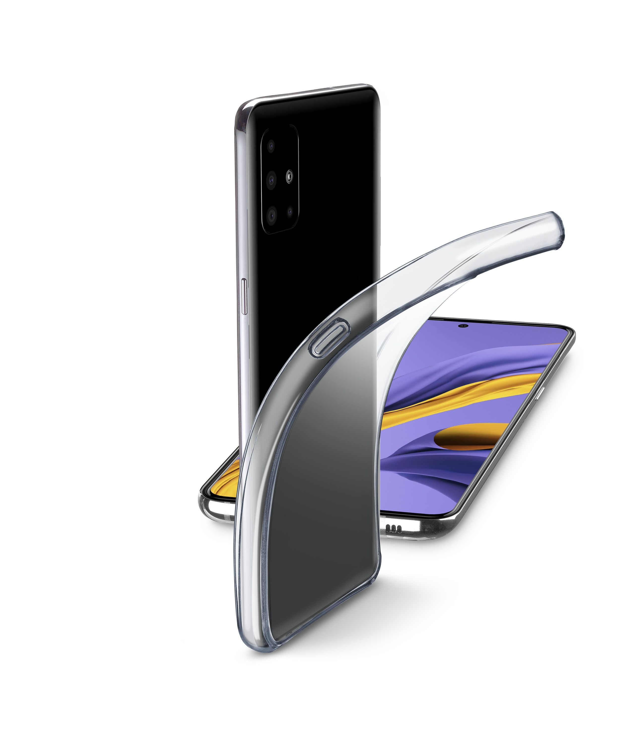 Extratenký zadní kryt Cellularline Fine pro Samsung Galaxy A51, bezbarvý