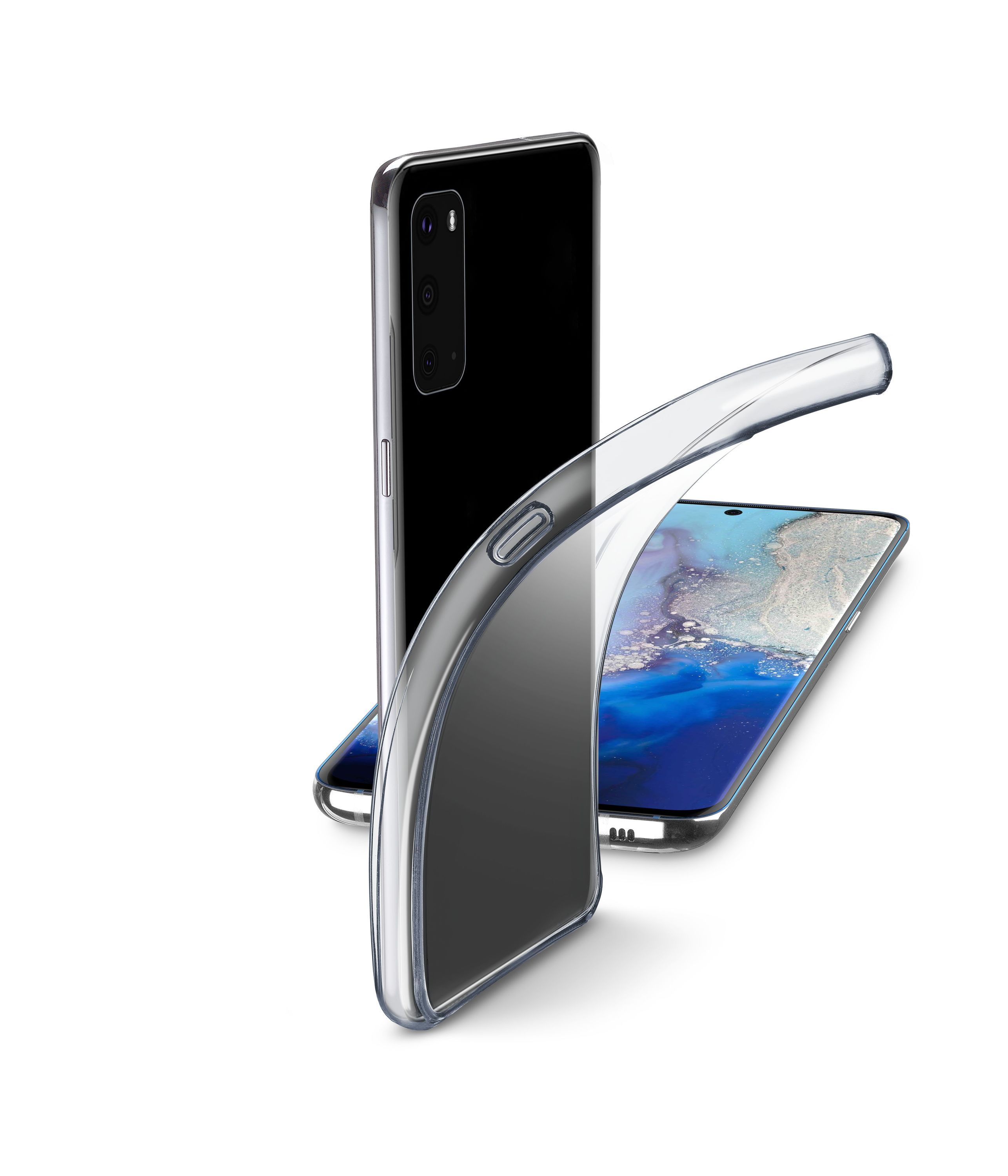 Extratenký zadní kryt Cellularline Fine pro Samsung Galaxy S20, bezbarvý