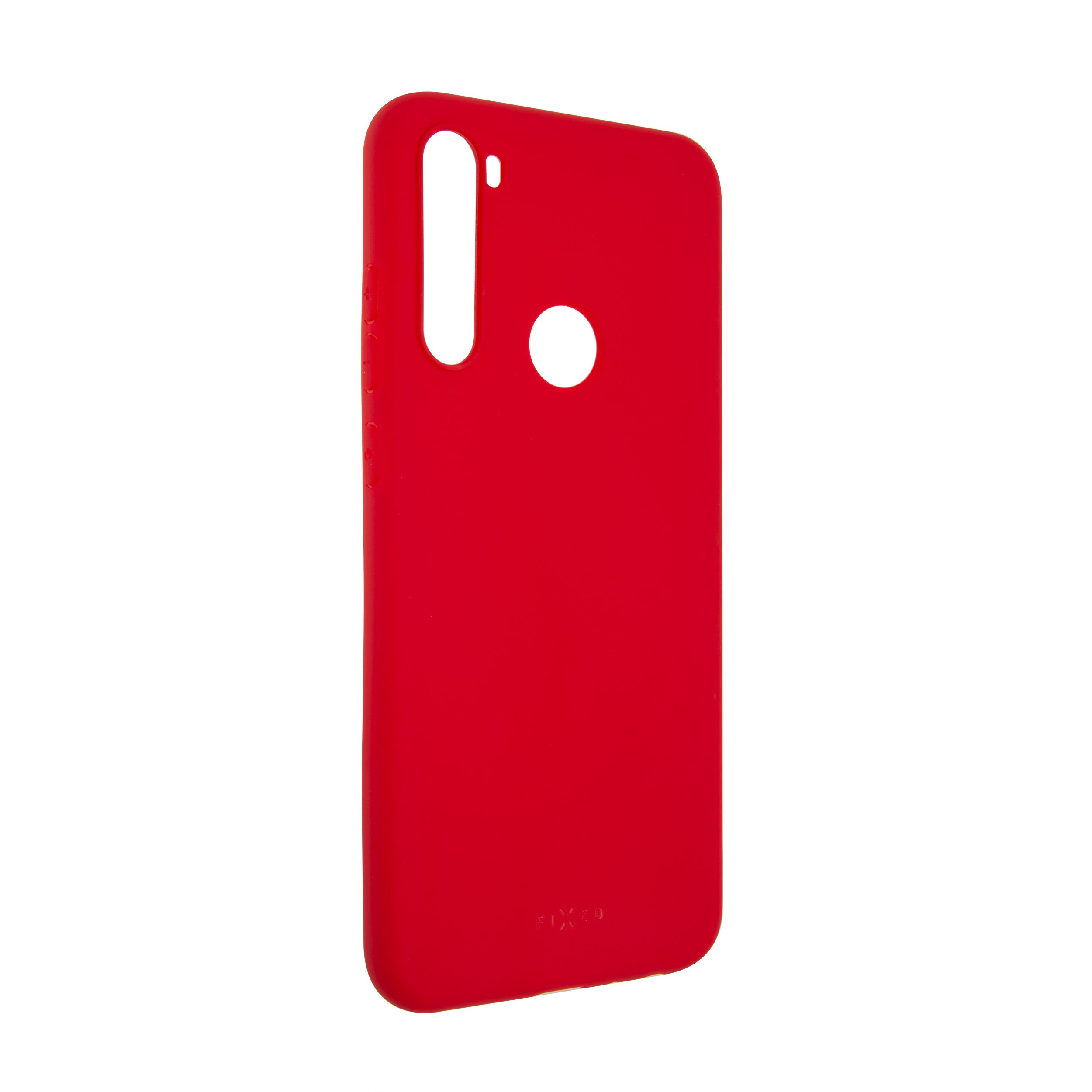 Zadní pogumovaný kryt FIXED Story pro Xiaomi Redmi Note 8T, červený