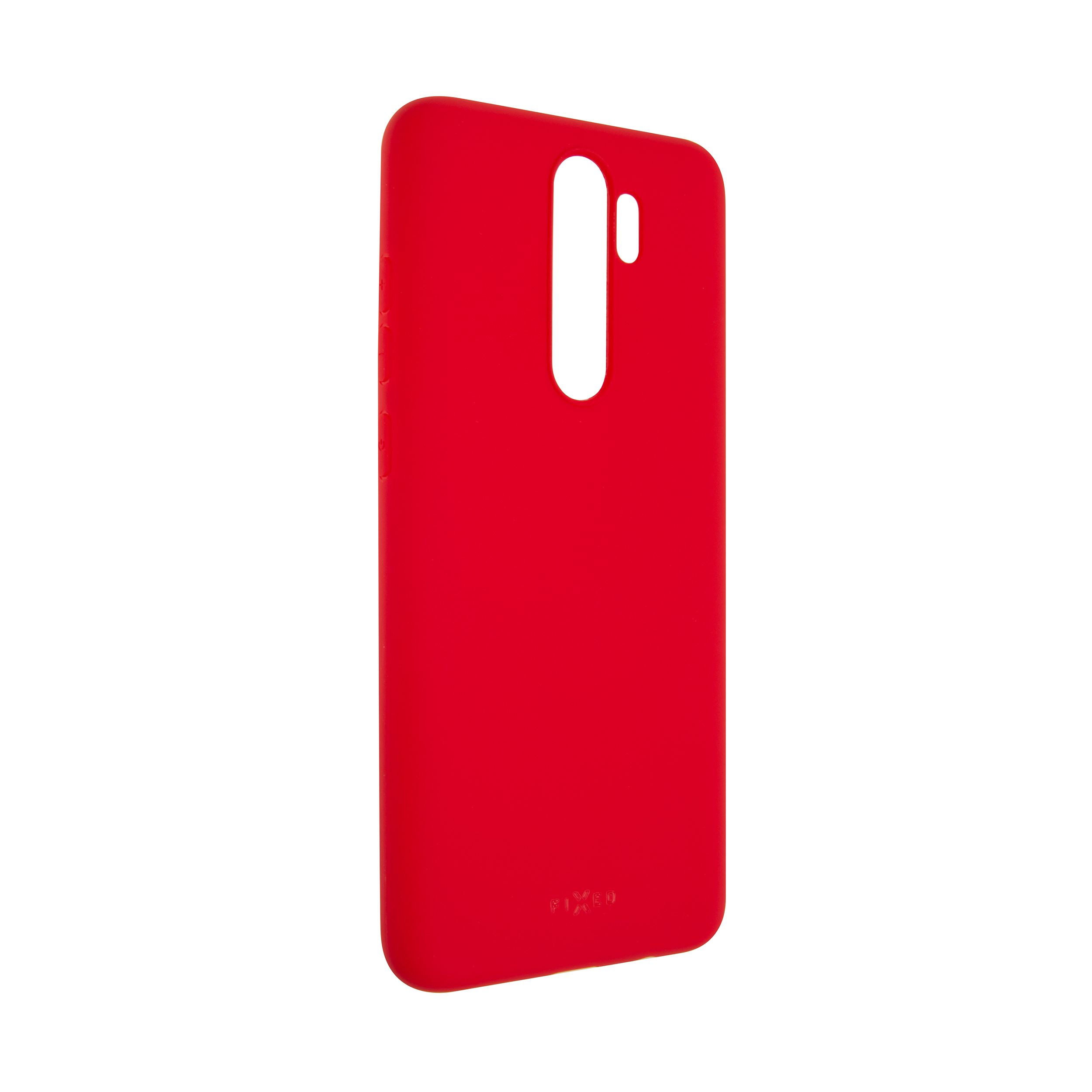 Zadní pogumovaný kryt FIXED Story pro Xiaomi Redmi Note 8 Pro, červený