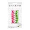 Cable organizer Cable Candy Small Snake, 3 pcs, various colors
