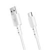 DBone data and charging cable with USB/USB-C connectors, 1 meter, white