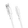 DBone data and charging cable with USB/Lightning connectors, 1 meter, white