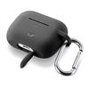 Protective cover with carabiner Cellularline Bounce for Apple AirPods Pro, black