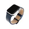 FIXED Leather Strap for Apple Watch 42/44/45 mm, blue