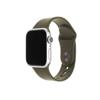 FIXED Silicon Strap Set für Apple Watch 42/44/45 mm, oliv