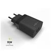 FIXED Dual USB-C Travel Charger 35W, black
