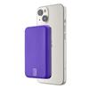 Powerbank Cellularline MAG 5000 with wireless charging and Magsafe support, 5000 mAh, purple