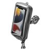 Interphone Master Universal Waterproof Cell Phone Case Handlebar Mount Max 6.7&quot; Black