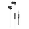 Wired earphones Music Sound with 3.5 mm jack connector, black