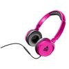 MUSIC SOUND headphones with headband and microphone, pink