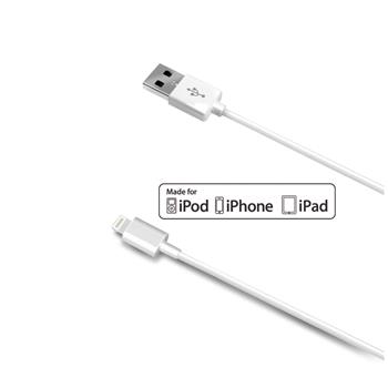 Datový USB kabel CELLY pro přístroje Apple s konektorem Lightning, bílý