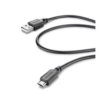 DCELLULARLINE USB-Datenkabel mit Micro-USB-Anschluss, 120 cm, schwarz