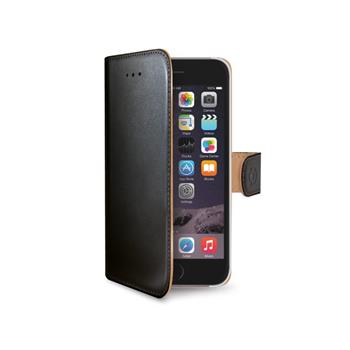 Puzdro typu kniha CELLY Wally pre Apple iPhone 6/6S, PU koža, čierne