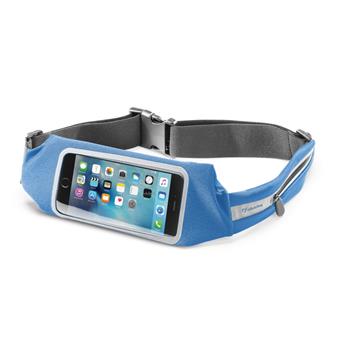 Sports Pack CellularLine waistband RUNNING with window, universal size, blue