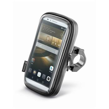 Voděodolné pouzdro Interphone SMART pro telefony do velikosti 6.0", úchyt na řídítka, černé