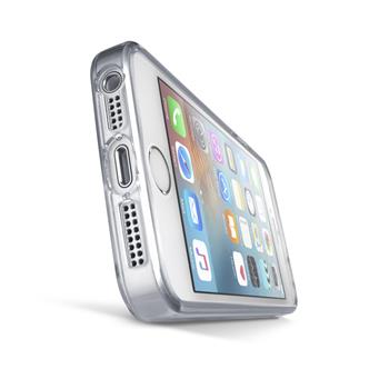 Zadný číry kryt s ochranným rámčekom CellularLine CLEAR DUO pre Apple iPhone 5/5S/SE