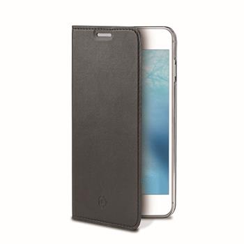 Ultra tenké pouzdro typu kniha CELLY Air pro Apple iPhone 7/8, PU kůže, černé