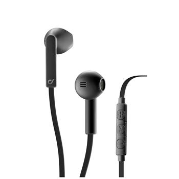 In-ear sluchátka CELLULARLINE LOUD UP s dálkovým ovládáním a mikrofonem, AQL® certifikace, 3,5 mm jack, černé