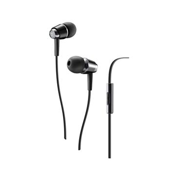 In-ear sluchátka CELLULARLINE POP s mikrofonem, AQL® certifikace, 3,5 mm jack, černé