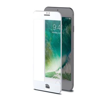 Ochranné tvrzené sklo CELLY 3D Glass pro Apple iPhone 7/8, bílé (sklo do hran displeje, anti blue-ray)