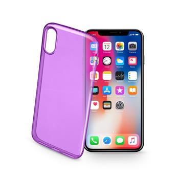 Bolour gel case CELLULARLINE COLOR for Apple iPhone X/XS, purple
