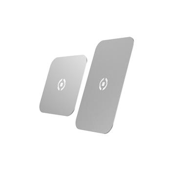 Plíšky CELLY GHOSTPLATE kompatibilní s magnetickými držáky pro mobilní telefony, stříbrný