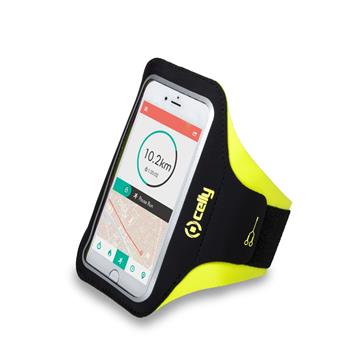 Sport neoprene case CELLY ARMBAND, size XL for phones up to 5 &quot;, yellow