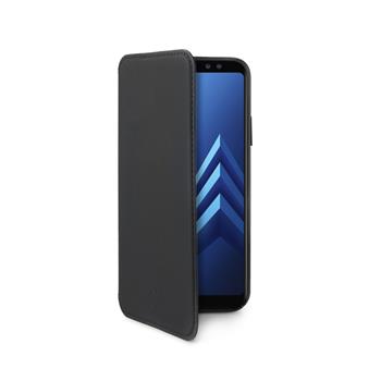 Pouzdro typu kniha CELLY Prestige pro Samsung Galaxy A8 Plus (2018), PU kůže, černé