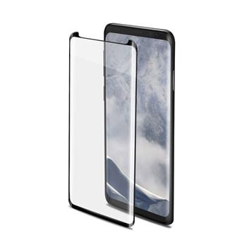 Ochranné tvrzené sklo CELLY 3D Glass pro Samsung Galaxy S9, černé (sklo do hran displeje, anti blue-ray)