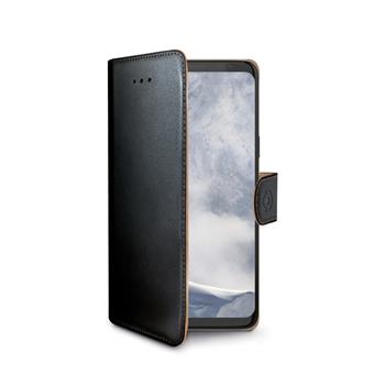 Pouzdro typu kniha CELLY Wally pro Samsung Galaxy S9, PU kůže, černé