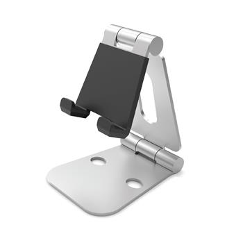 Universal aluminum stand for Desire2 mobile phones and tablets, silver