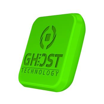 Univerzální magnetický držák CELLY GHOSTFIX pro mobilní telefony, adhezivní povrch, zelený